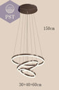 Moderne LED Pendelleuchte für Esszimmer Wohnzimmer Beleuchtung Deckenleuchter PST PS Tradings Pendelleuchte PST PS Tradings 3-rings-RC-remote-dimming PST PS Tradings
