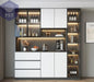 Moderne Wohnzimmerschrank mit Glastüren PST PS Tradings  PST PS Tradings 180x40x220cm-I PST PS Tradings