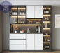 Moderne Wohnzimmerschrank mit Glastüren PST PS Tradings  PST PS Tradings 200x40x220cm-K PST PS Tradings