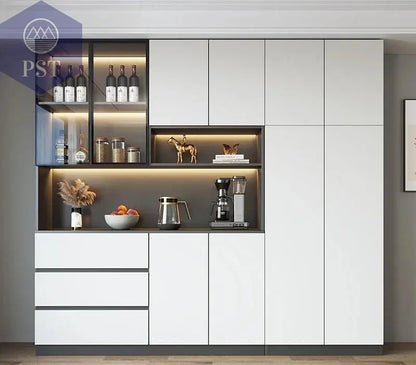 Moderne Wohnzimmerschrank mit Glastüren PST PS Tradings  PST PS Tradings 240x40x220cm-P PST PS Tradings