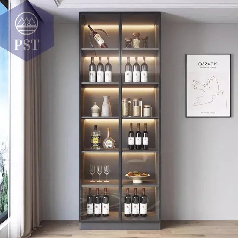 Moderne Wohnzimmerschrank mit Glastüren PST PS Tradings  PST PS Tradings  PST PS Tradings