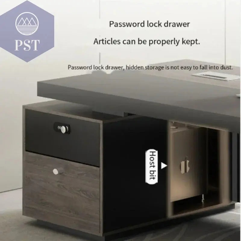 Moderner Büro Schreibtisch mit StauraumBüromöbel PST PS Tradings  PST PS Tradings