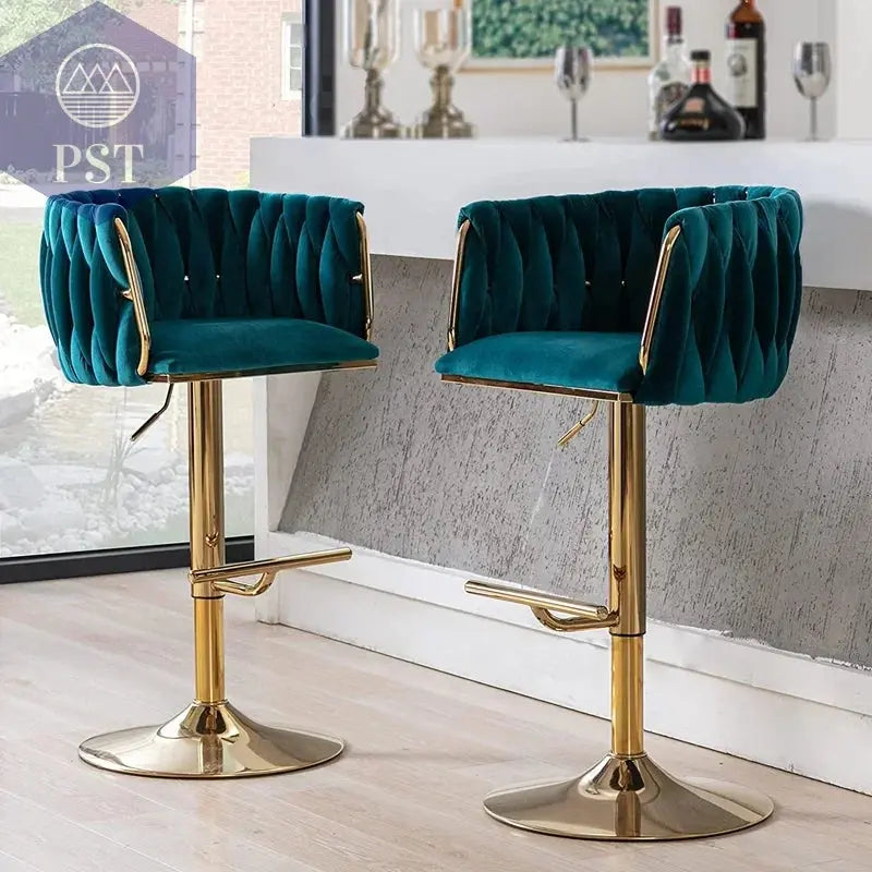 Moderner Luxus höhenverstellbar drehend Hotel Cafe Barhocker Hochstuhl personalisierbar SAMT Metall       PST PS Tradings