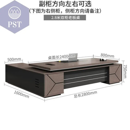 Moderner Schreibtisch mit Stauraum Bürotisch Büro Möbel Tische PST PS Tradings Schreibtisch PST PS Tradings 2.8M-office-desk PST PS Tradings