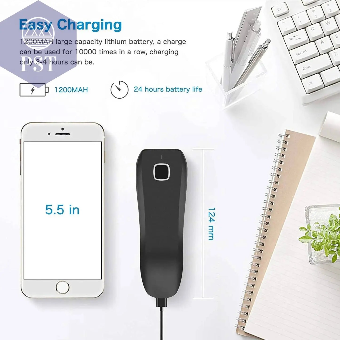 NETUM C750 Bluetooth QR 2D Barcode Scanner AND C830 Wireless Laser 1D usb Bar Code Reader for IOS Android Windows Mobile Payment - Property & Safety Tradings