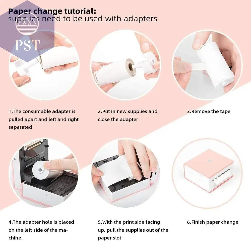 Phomemo Thermal Paper Printable Self-adhesive Sticker Paper Roll for Phomemo M02/M02S/M02 Pro Printer Label Printing Paper - PST PS Tradings