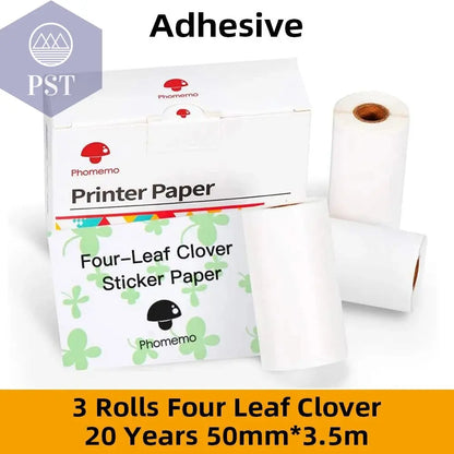 Phomemo Thermal Paper Printable Self-adhesive Sticker Paper Roll for Phomemo M02/M02S/M02 Pro Printer Label Printing Paper - PST PS Tradings