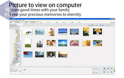 Portable Negative Film Scanners 35mm 135 Slide Film Converter Photo Digital Image 17.9 Mega Pixels Monochrome Slide Film Scanner - Property & Safety Tradings