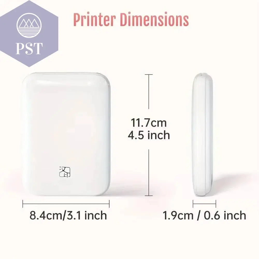 Portable Wireless Photo Printer Compatible With IOS/Android Wireless Devices, ZINK Printing, Portable Pocket Smart Printing - Property & Safety Tradings