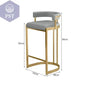 Premium Gold Barhocker Nordic Hochwertige italienische Rückenlehne Partystühle Rundes Kissen Bequeme Taburetes De Barmöbel       PST PS Tradings