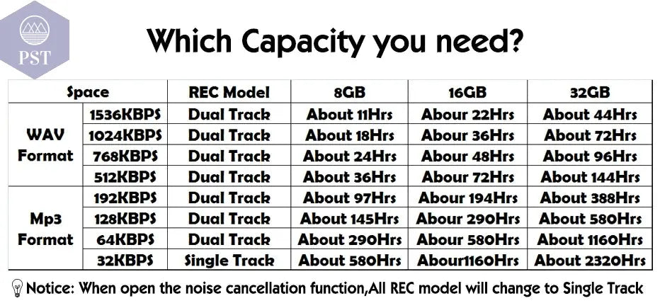 Professional Voice Activated Digital Audio Recorder 16GB 8GB USB Pen Non-Stop 100hr Recording PCM 1536Kbps External Microphone  Audio Recorder     PST PS Tradings