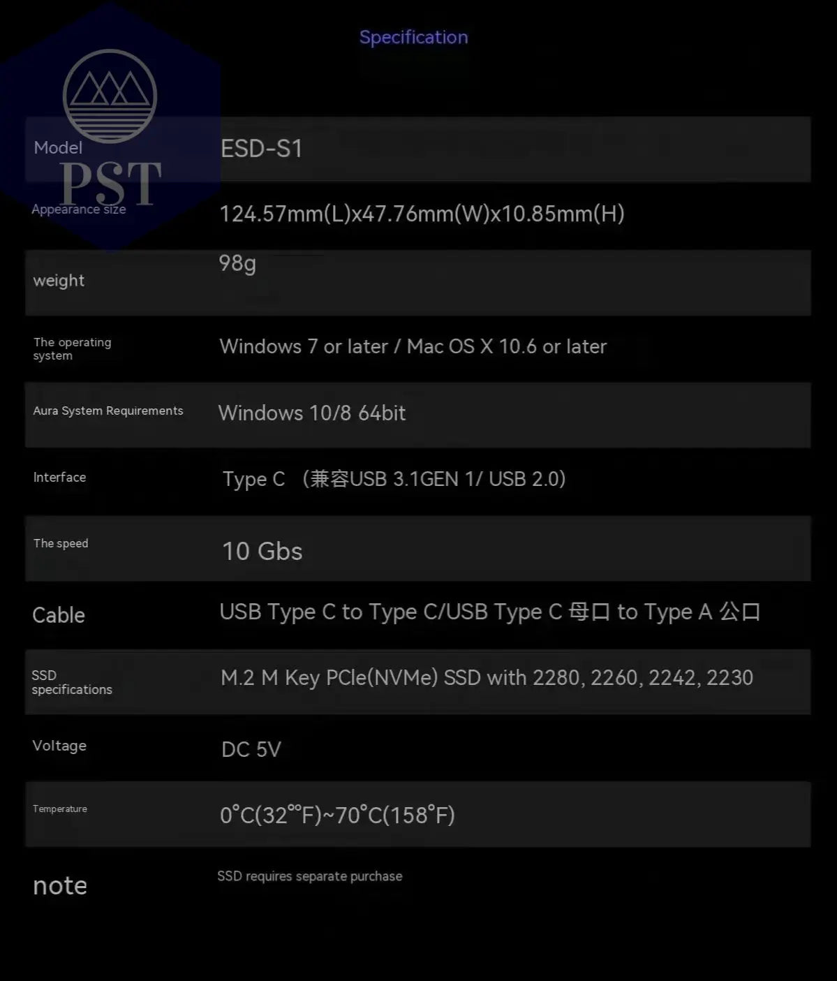 ROG Strix Arion 20Gbps SSD Gehäuse PST PS Tradings   ROG Strix Arion 20Gbps SSD Gehäuse