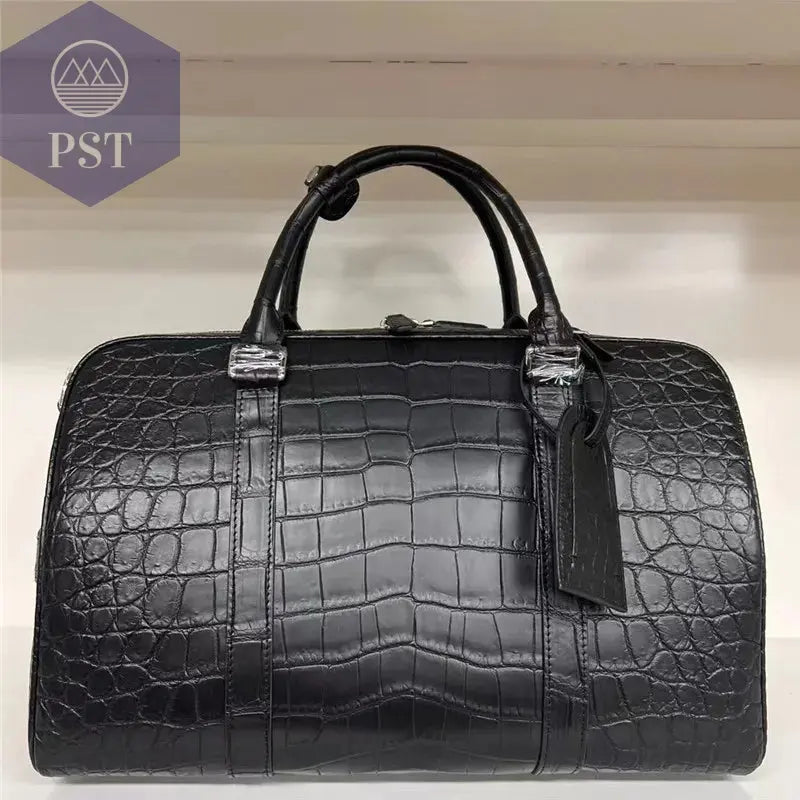 Reisetasche Stylishes Krokodil-Muster Herren Gepäck PST PS Tradings Taschen PST PS Tradings  PST PS Tradings Reisetasche Stylishes Krokodil-Muster Herren Gepäck Taschen