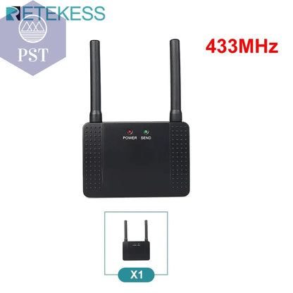 Retekess Amplifier 500mW RF Wireless Repeater Signal Amplifier Learning Code Extender for T117 Call Button 433MHz Restaurant - Property & Safety Tradings