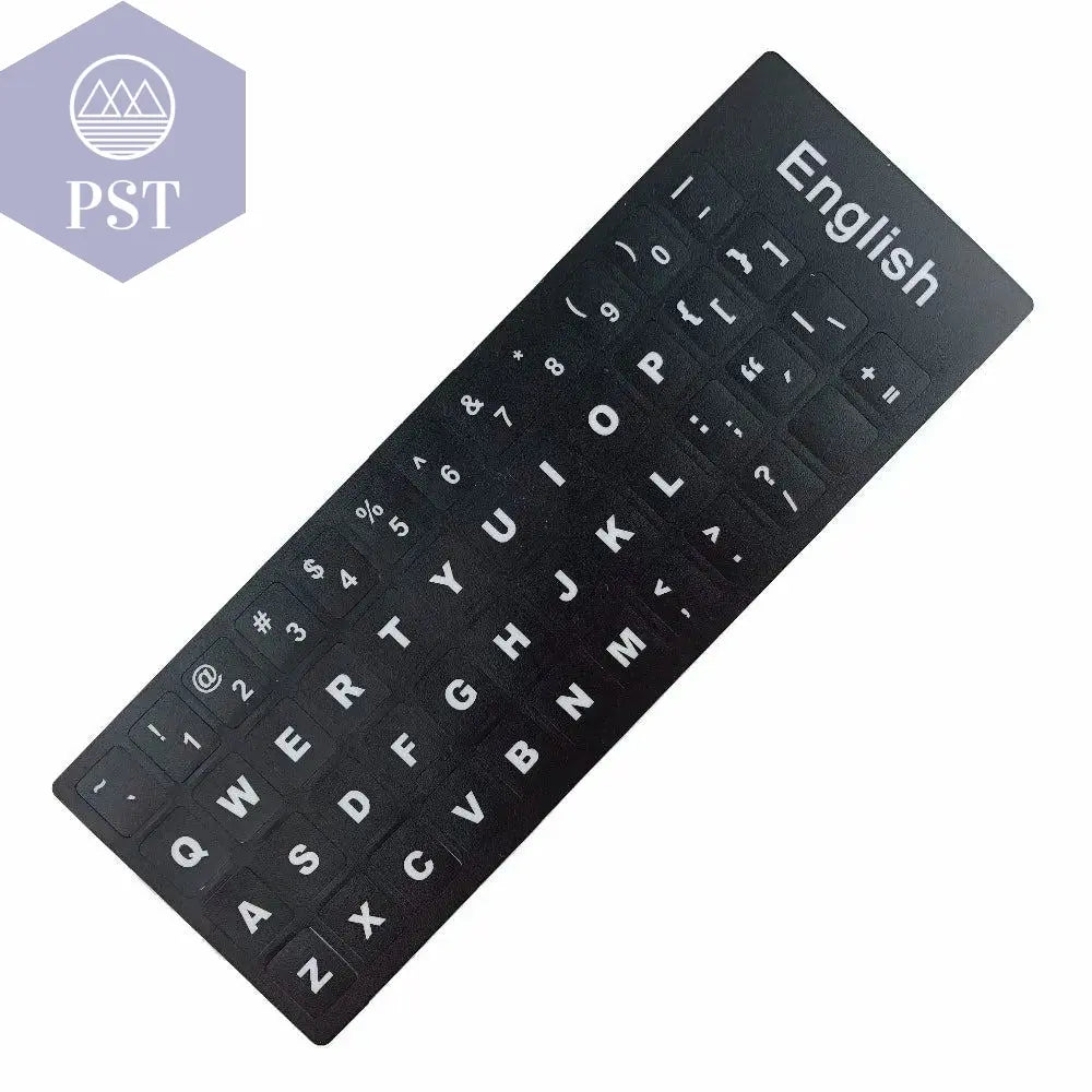 Russian French English Arabic Spanish Portuguese Hebrew Keyboard Stickers Letter Alphabet Layout Sticker For Laptop Desktop PC - PST PS Tradings