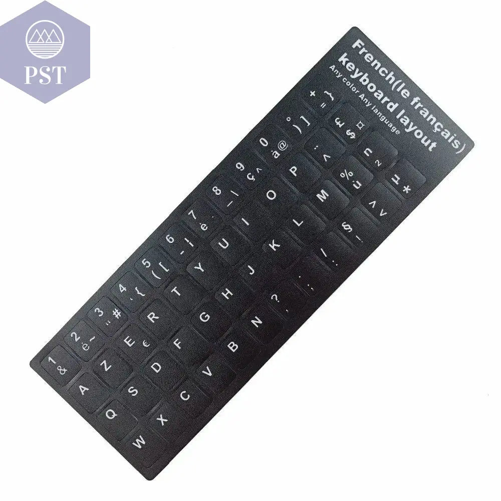 Russian French English Arabic Spanish Portuguese Hebrew Keyboard Stickers Letter Alphabet Layout Sticker For Laptop Desktop PC - PST PS Tradings