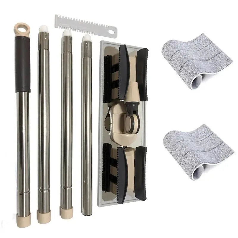 Extended Mopa Rectangular Household Vileda Mop Floor Tiles Cleaning 360 Rotation Magic Dusting Microfiber Pad Lazy Tool 150cm - PST PS Tradings