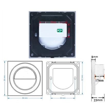 Einbau in LED-Treppen licht 85-265V Wand leuchte Beleuchtung Schritt Treppe Gang Lampen warm kühl weiß Keller Durchgang Fuß lichter       PST PS Tradings