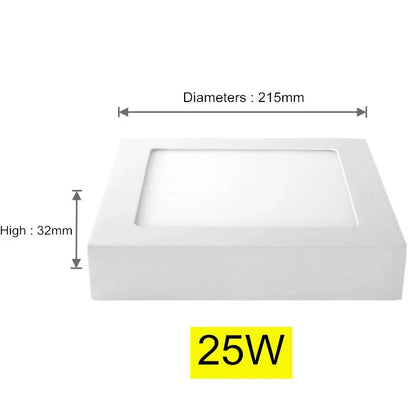 Oberfläche LED Quadratische Decken Licht 9W 15W 25W LED-Panel Licht Unten Licht mit fahrer AC85-265V AC110V/220V LED Innen Licht       PST PS Tradings