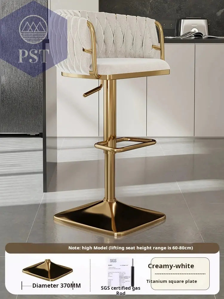 Samt Bar Stuhl Home Küche Hoch hocker Cafe Lift Drehstuhl Luxus Theken hocker moderner Bar stuhl mit Rückenlehnen möbeln       PST PS Tradings