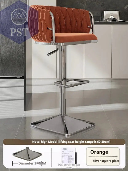 Samt Bar Stuhl Home Küche Hoch hocker Cafe Lift Drehstuhl Luxus Theken hocker moderner Bar stuhl mit Rückenlehnen möbeln       PST PS Tradings