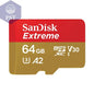 Sandisk Micro SD Card Original Extreme A2 V30 U3 SDXC Flash 32GB 64GB 128GB 256GB MicroSD Card 190MB/s TF Card for Phone Tablet - PST PS Tradings