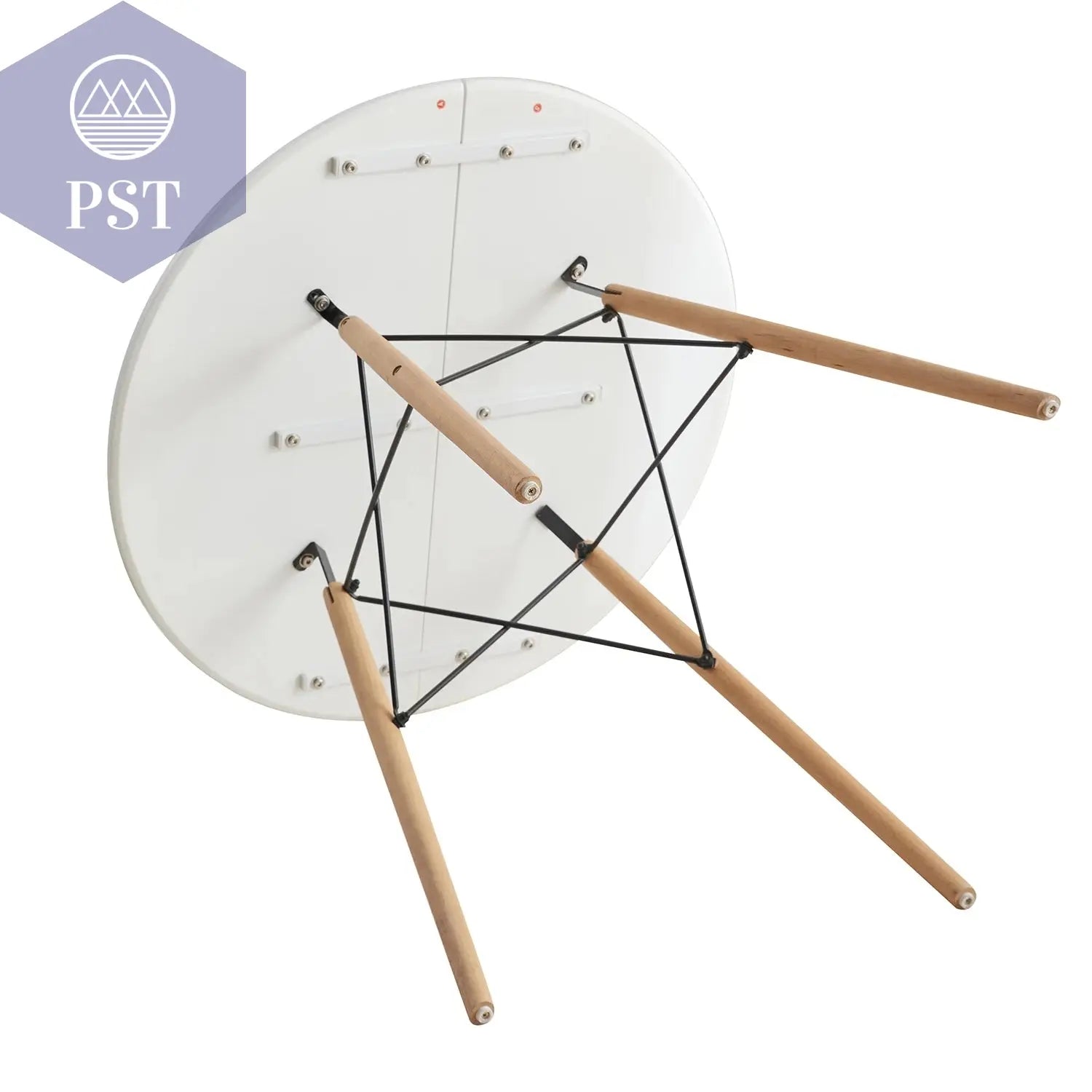 Scandinavian Round Dining Table - 80CM Space-Saver PST PS Tradings  PST PS Tradings  PST PS Tradings Scandinavian Round Dining Table - 80CM Space-Saver