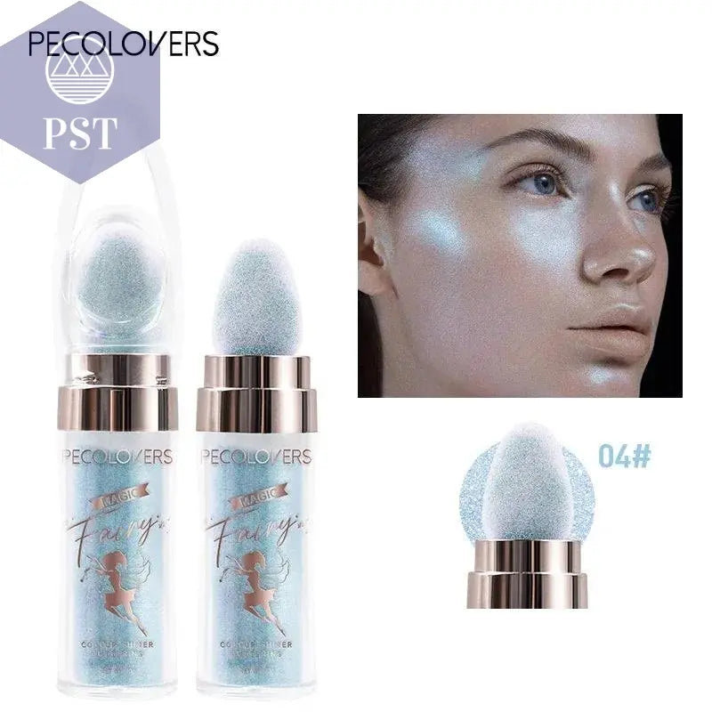 Shimmer Fairy Powder White Loose Highlighter Face Body Glitter Wand Makeup Bronzer Illuminator Cosmetic - Property & Safety Tradings
