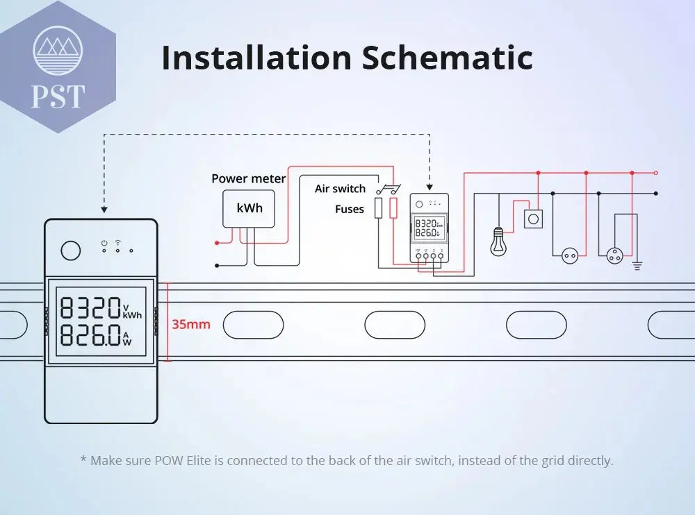 Sonoff Pow R3 16A /20A Wifi Smart Switch Höhere Genauigkeit Stromverbrauch Messen Monitor Strom Energie Verwendung Funktioniert mit Alexa       PST PS Tradings
