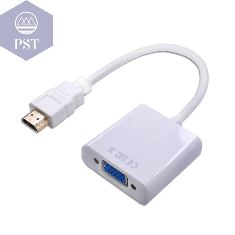 TISHRIC HDMI-compatible TO VGA Adapter 1080P Digital TO Analog Audio Converter Male To Famale For PC Laptop TV Box Projector - Property & Safety Tradings