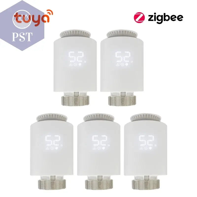 Tuya Smart Zigbee 3,0 TRV Heizkörper Stellventil Thermostatventil Temperatur Controller Unterstützung Alexa Google Hause PST PS Tradings  Me167 5PcsTuya Smart Zigbee 3,0 TRV Heizkörper Stellventil Thermostatventil Temperatur Controller Unterstützung Alexa Google Hause