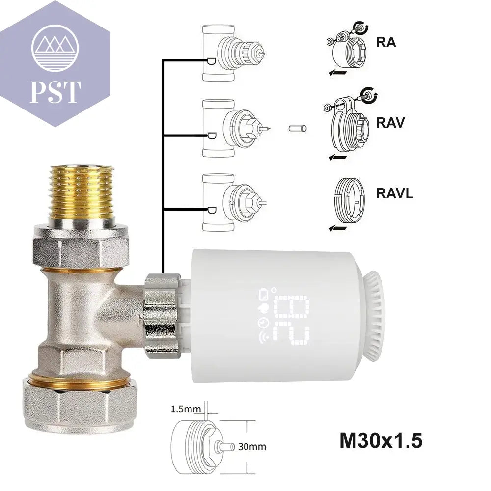 Tuya Smart Zigbee 3,0 TRV Heizkörper Stellventil Thermostatventil Temperatur Controller Unterstützung Alexa Google Hause PST PS Tradings  Tuya Smart Zigbee 3,0 TRV Heizkörper Stellventil Thermostatventil Temperatur Controller Unterstützung Alexa Google Hause