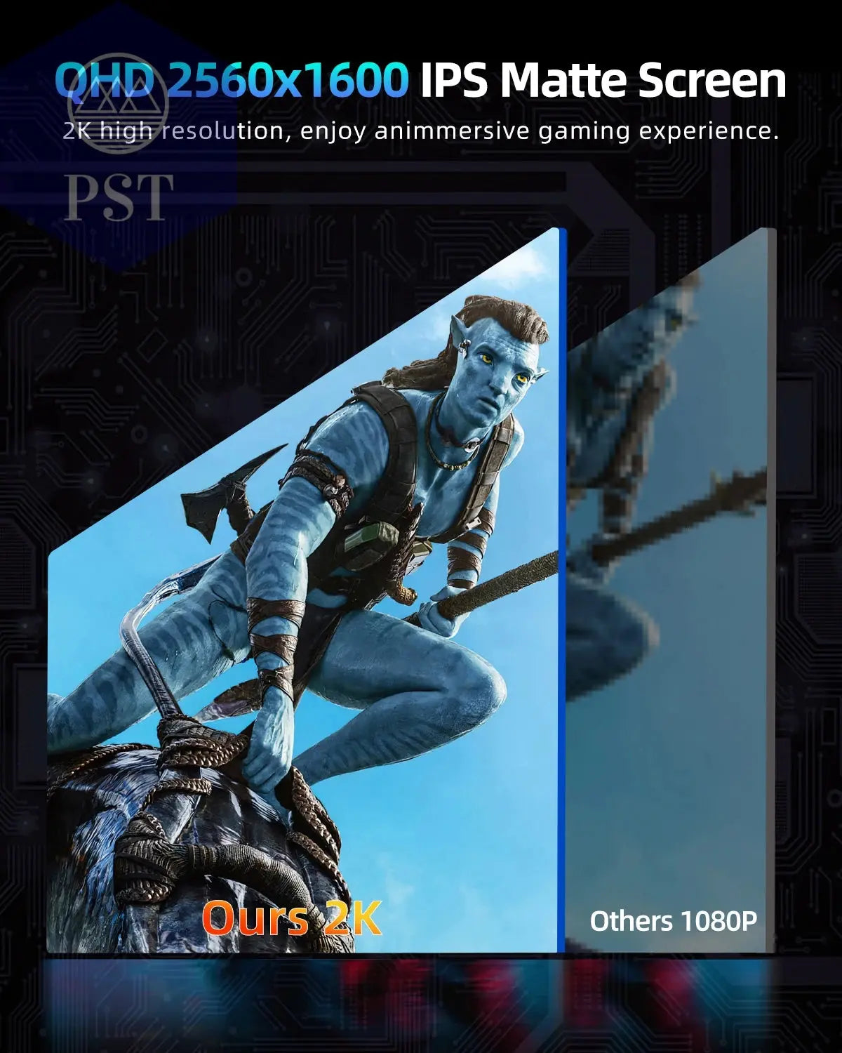 UPERFECT Mobile 18 Zoll Gaming Monitor 18" 2K Display 144Hz FreeSync Tragbar PST PS Tradings Monitor PST PS Tradings  PST PS Tradings