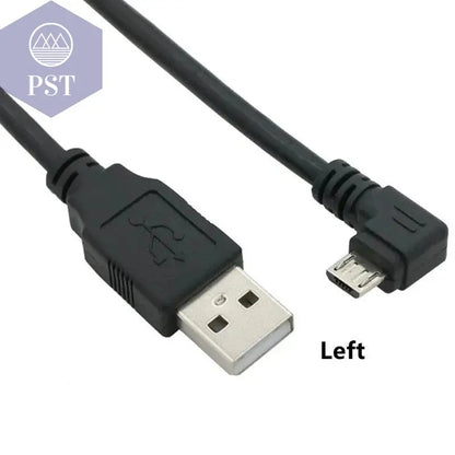 Up & Down & Left & Right Angled 90 Degree USB Micro USB Male to USB male Data Charge connector Cable 25cm 50cm for Tablet 5ft 1m - PST PS Tradings