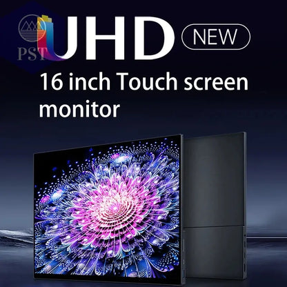 VCHANCE 16 Inch 4K UHD Touch Screen Portable Monitor 100%DCI-P3 HDR Expand Office Movie Display For PC Laptop Phone XBox Switch PST PS Tradings  PST PS Tradings  PST PS Tradings VCHANCE 16 Inch 4K UHD Touch Screen Portable Monitor 100%DCI-P3 HDR Expand Office Movie Display For PC Laptop Phone XBox Switch