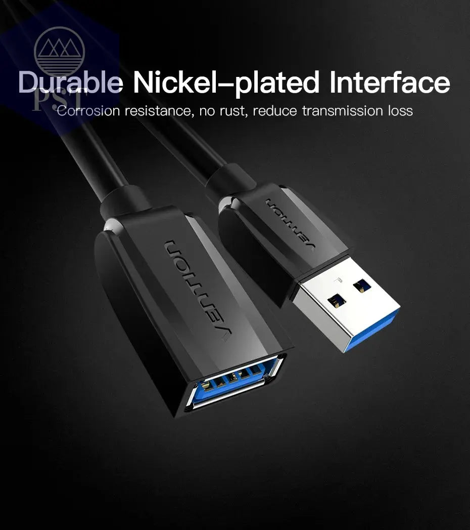 Vention USB 3.0 Extension Cable Male to Female Extender Cable Fast Speed USB 3.0 Cable Extended for laptop PC USB 2.0 Extension       PST PS Tradings