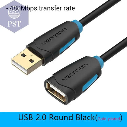 Vention USB 3.0 Extension Cable Male to Female Extender Cable Fast Speed USB 3.0 Cable Extended for laptop PC USB 2.0 Extension       PST PS Tradings