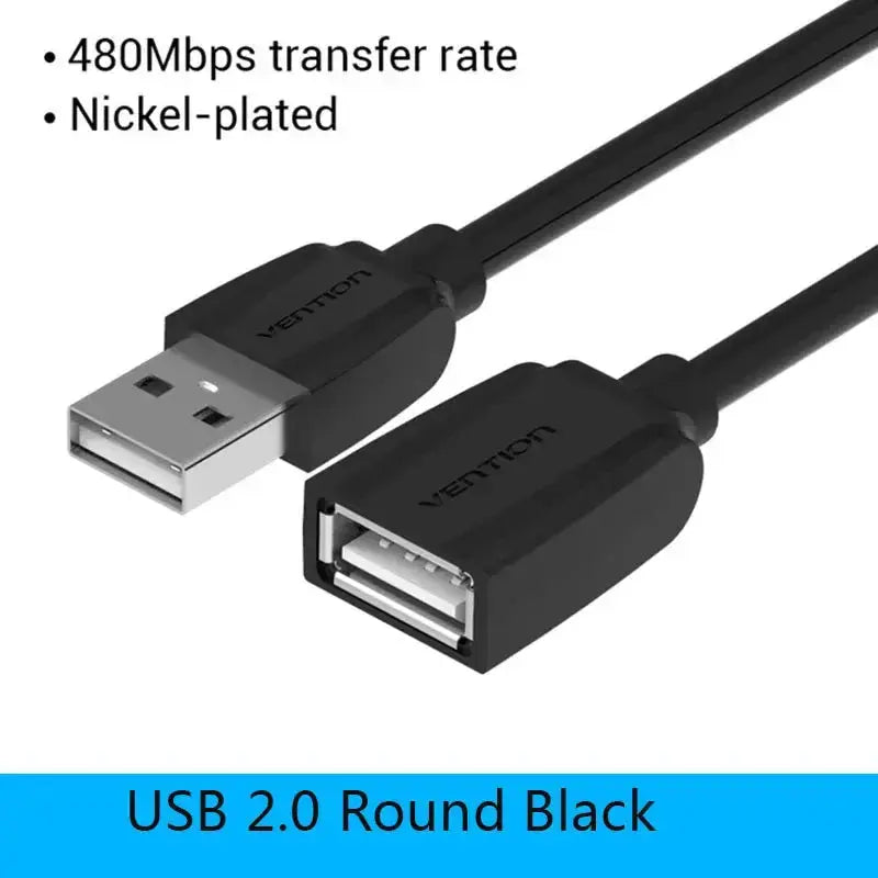 Vention USB 3.0 Extension Cable Male to Female Extender Cable Fast Speed USB 3.0 Cable Extended for laptop PC USB 2.0 Extension       PST PS Tradings