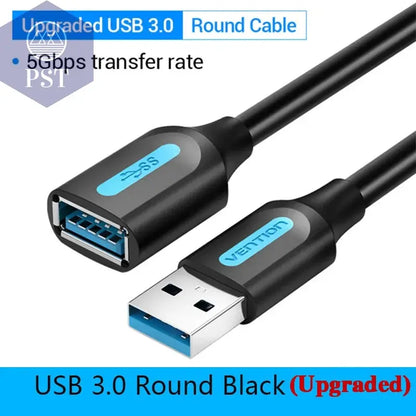 Vention USB 3.0 Extension Cable Male to Female Extender Cable Fast Speed USB 3.0 Cable Extended for laptop PC USB 2.0 Extension       PST PS Tradings