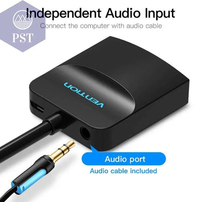 Vention VGA to HDMI Adapter with 3.5mm AUX Audio Jack HDMI to VGA Converter PST PS Tradings  PST PS Tradings  PST PS Tradings Vention VGA to HDMI Adapter with 3.5mm AUX Audio Jack HDMI to VGA Converter