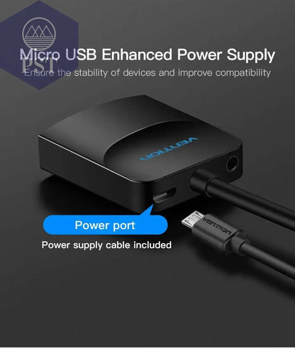Vention VGA to HDMI Adapter with 3.5mm AUX Audio Jack HDMI to VGA Converter PST PS Tradings  PST PS Tradings  PST PS Tradings Vention VGA to HDMI Adapter with 3.5mm AUX Audio Jack HDMI to VGA Converter