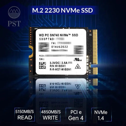 Western Digital WD SN740 2 TB 1 TB SSD M.2 2230 Gen4 Pcie 4.0 X4 Nvme Solid State Drive Für Steam Deck Microsoft Surface Prox PST PS Tradings  Western Digital WD SN740 2 TB 1 TB SSD M.2 2230 Gen4 Pcie 4.0 X4 Nvme Solid State Drive Für Steam Deck Microsoft Surface Prox
