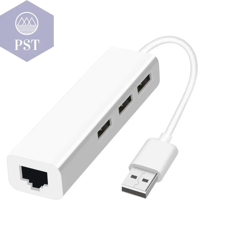 White USB Hub with Four Ports       PST PS Tradings