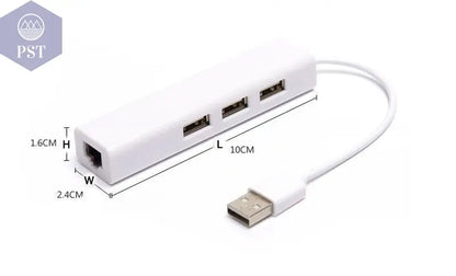 White USB Hub with Four Ports       PST PS Tradings