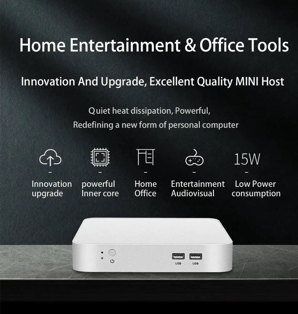 XCY Mini PC Computer Intel Core i5 4200U 3317U i7 4500U J1900 Win10 Win11 Linux Ubuntu Office Desktop HTPC Personal Computer       PST PS Tradings