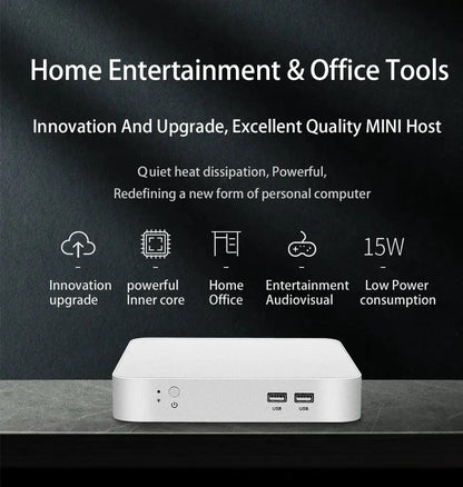 XCY Mini PC Computer Intel Core i5 4200U 3317U i7 4500U J1900 Win10 Win11 Linux Ubuntu Office Desktop HTPC Personal Computer       PST PS Tradings