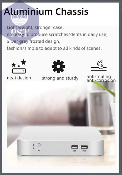 XCY Mini PC Computer Intel Core i5 4200U 3317U i7 4500U J1900 Win10 Win11 Linux Ubuntu Office Desktop HTPC Personal Computer       PST PS Tradings