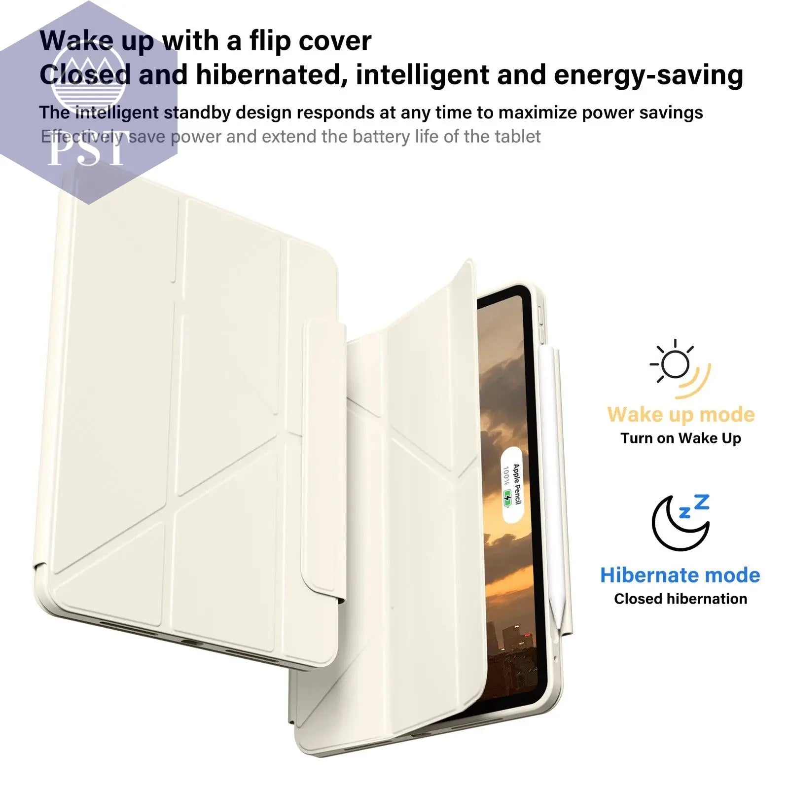 ZOYU Case iPad 10 Air 11 4/5 10.9 Pro 11 13 2024  Detachable Y-Shaped Folding, iPad 10.2 7/8/9th Gen Rotate 360°Detachable Cover - PST PS Tradings