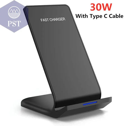 kabelloses Ladegerät Schnelllader Schnellladegerät fast charging max. 30W kabellose 2-in-1 Ladestation um 2 Geräte gleichzeitig zu laden jeweils max. 15W  Cellphones & Telecommunications - Cellphones     PST PS Tradings